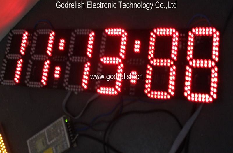 led digital wall clock