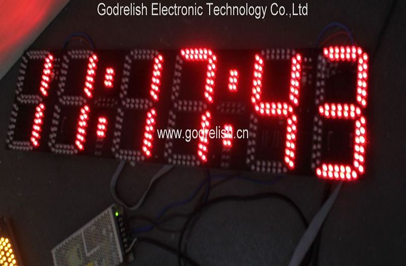 led digital wall clock