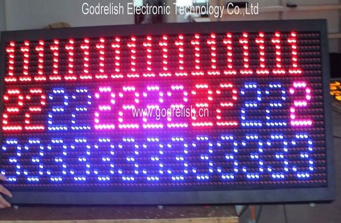 3(three) scrolling LED boards