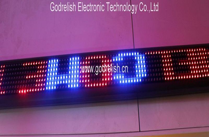 full color semioutdoor led display