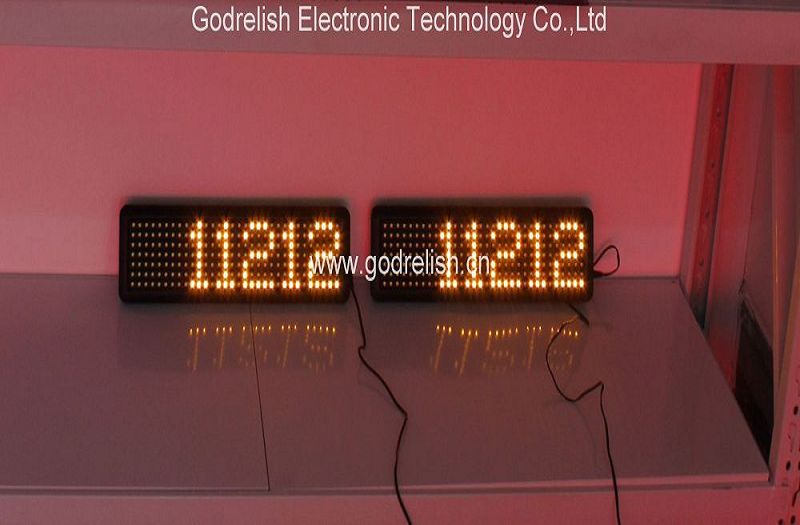 Single line led display