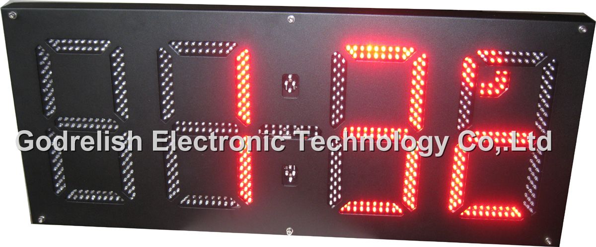 super brightness led clock with temperature