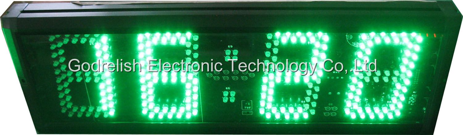 led temperature clock