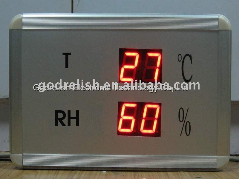 indoor led temperature and humidity display
