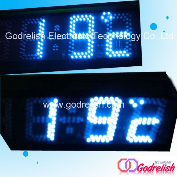 led digital tempertaure clock