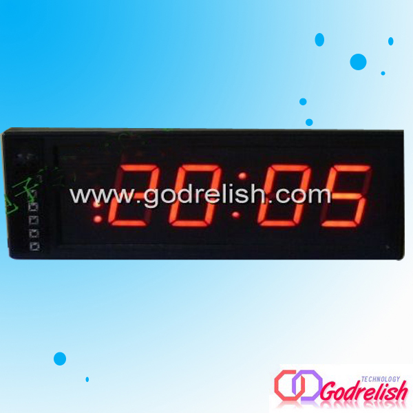 Desk led clock