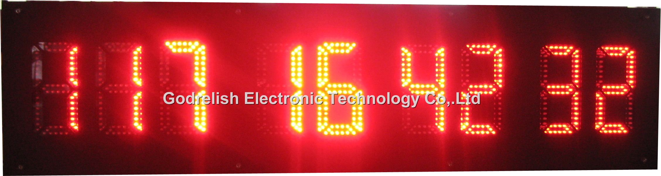Large outdoor led countdown clock timer