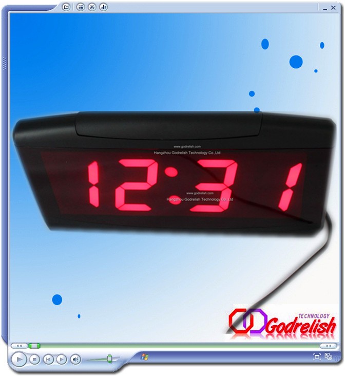 round led clock