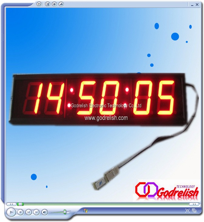 remote control led clock