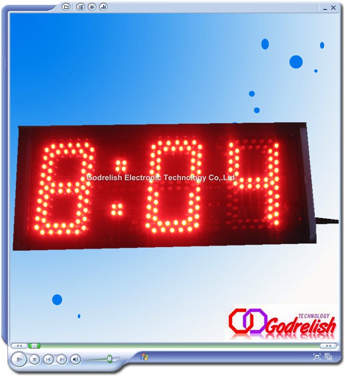 portable led clock