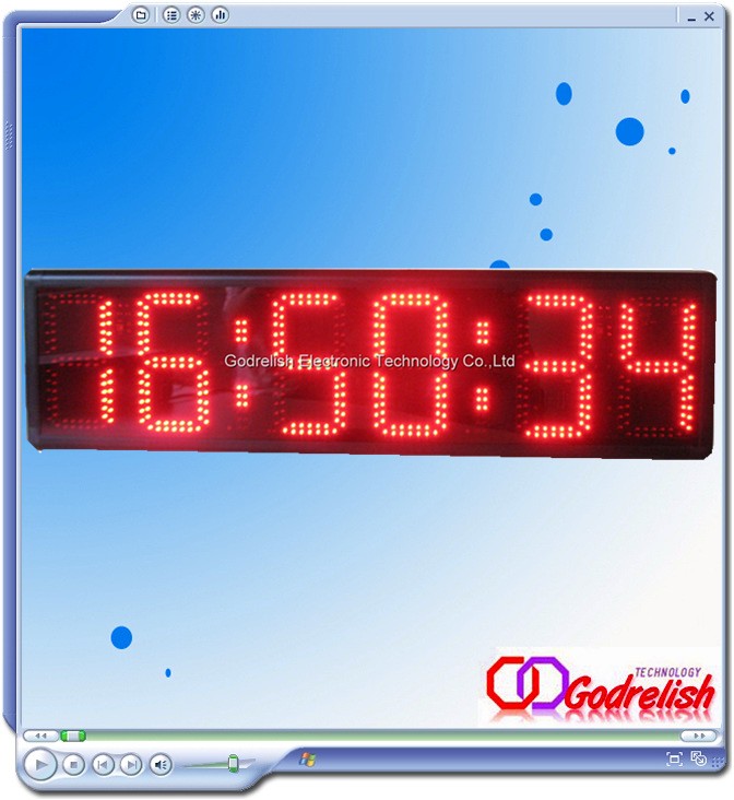 wall mount led clock