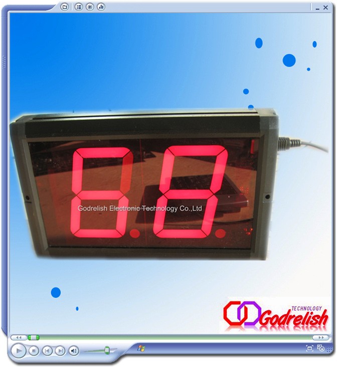 2 digital led countdown timer